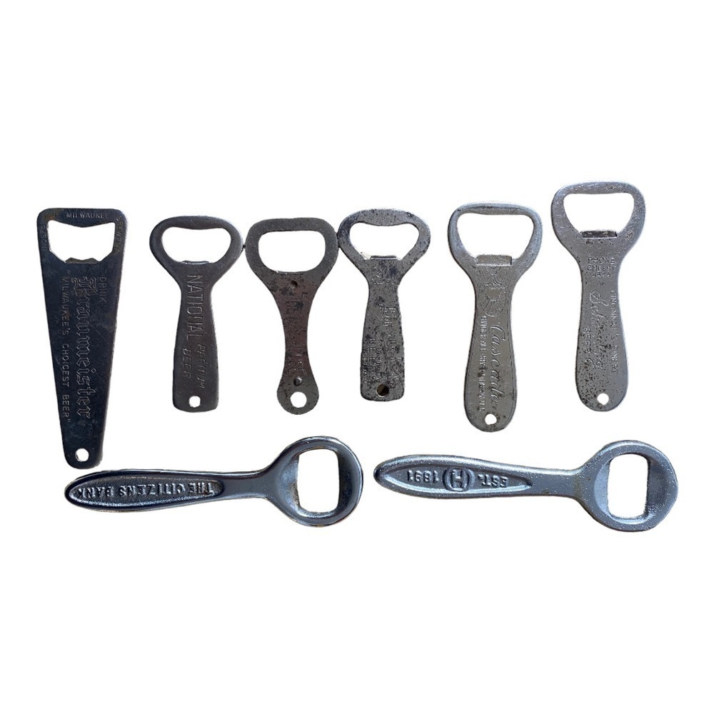 𝅺vintage Silver Bottle Opener Set - 8